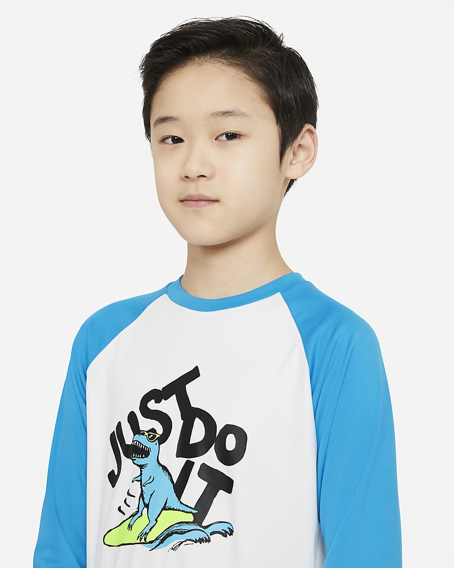 Boys nike swim shirt on sale